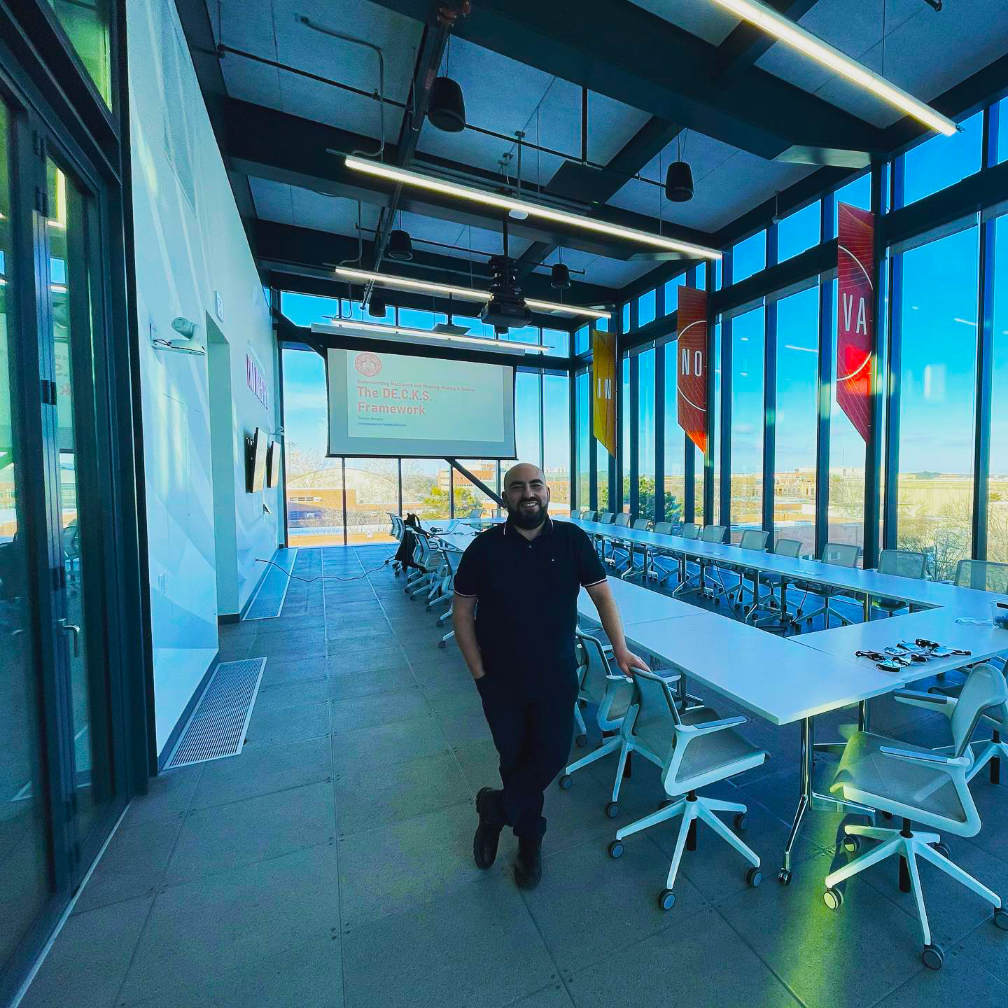 Dr. Şengün giving an invited lecture in Iowa State University about game design.